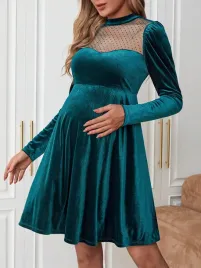 shein-zielona-welurowa-sukienka-ciazowa-z-siateczka-s-02563