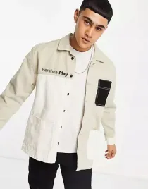 bershka-bezowa-koszula-jeansowa-z-kieszonka-xs-1007545