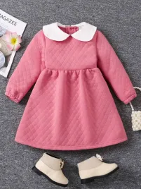 shein-rozowa-pikowana-sukienka-z-kolnierzykiem-4y-86245