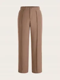shein-brazowe-eleganckie-proste-spodnie-z-przeszyciami-xl-41114