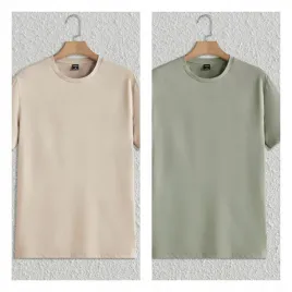 shein-2pak-meski-klasyczny-t-shirt-oliwkowy-bezowy-casual-xl-87488