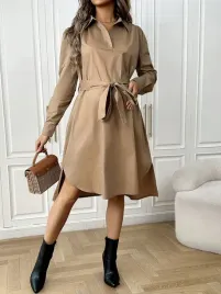 shein-bezowa-bawelniana-sukienka-ciazowa-z-paskiem-kolnierzyk-l-07274