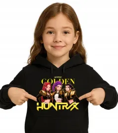 golden-huntrix-zloty-nadruk-k-pop-demon-hunters-bluza-z-kapturem-152-czarny