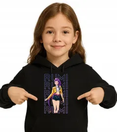 rumi-huntrix-k-pop-demon-hunters-bluza-z-kapturem-ciepla-152-czarny