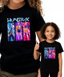 huntrix-k-pop-demon-hunters-t-shirt-czarny-premium-140