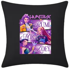 poduszka-welurowa-czarna-huntrix-k-pop-demon-hunters-40x40