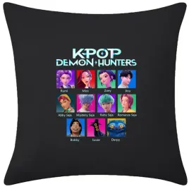 poszewka-na-poduszke-welurowa-czarna-huntrix-k-pop-demon-hunters-40x40