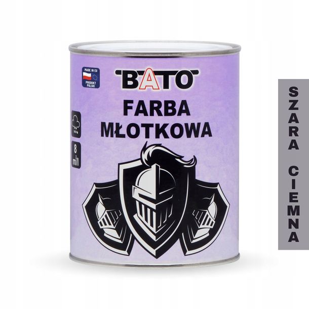 FARBA MŁOTKOWA BATO SZARA CIEMNA A 5L