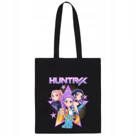 huntrix-demon-hunters-torba-czarna-shoperka-na-ramie-bawelniana-gruba