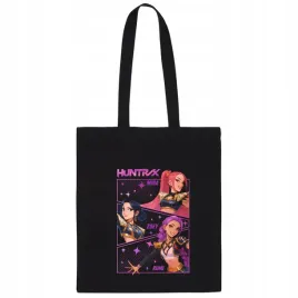 huntrix-demon-hunters-torba-czarna-shoperka-na-ramie-bawelniana-gruba