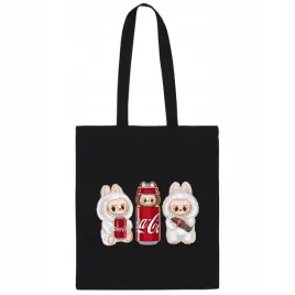 labubu-torba-czarna-coca-cola-shoperka-na-ramie-bawelniana