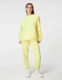 jennyfer-zolto-zielona-bluza-crewneck-oversize-s-m
