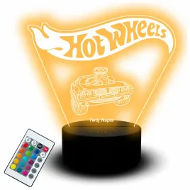 lampka-nocna-led-zestaw-hot-wheels-samochodzik-autko-monster-truck-pilot