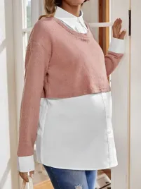 shein-2w1-rozowy-sweter-ciazowy-z-biala-koszula-55255