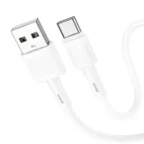 kabel-usb-a-do-usb-c-hoco-3a-1-m-x83-bialy