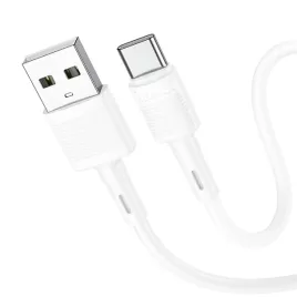 kabel-usb-a-do-usb-c-hoco-3a-1-m-x83-bialy