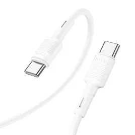 kabel-usb-c-do-usb-c-hoco-pd-3a-60w-1-m-x83-bialy