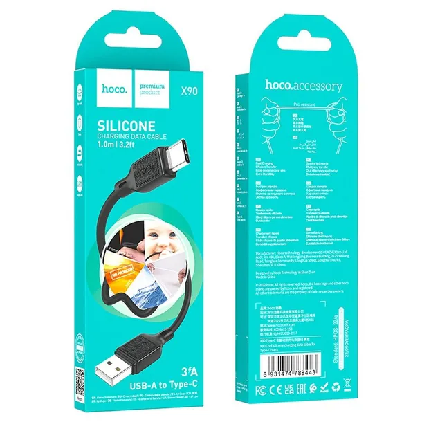 kabel-usb-a-do-usb-c-hoco-3a-1-m-x90-czarny-stan-nowy-kod-producenta-6931474788443