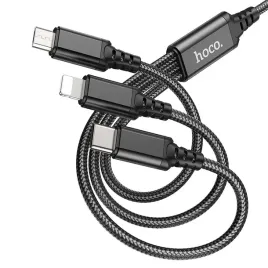 kabel-3w1-usb-a-do-lightning-micro-usb-usb-c-hoco-2a-1-m-x76-czarny