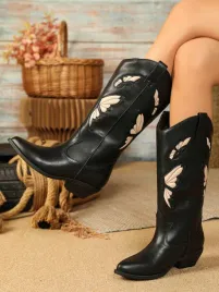 shein-czarne-kozaki-kowbojki-na-obcasie-z-bezowym-wzorem-ekoskora-39-70347