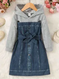shein-2w1-szara-bluza-z-niebieska-sukienka-imitacja-jeansu-pasek-5y-81645
