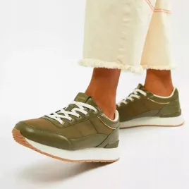 pullandbear-oliwkowe-adidasy-platforma-trampki-sneakers-r-36