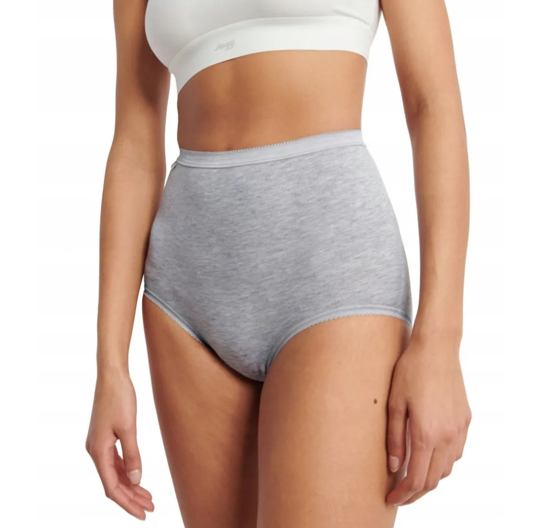 sloggi-figi-damskie-basic-maxi-46-szary-melanz