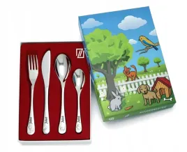 sztucce-dla-dzieci-zilvertsad-zwierzeta-grawer-prezent-na-chrzest-roczek