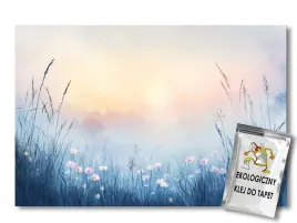 fototapeta-flizelina-laka-trawy-kwiaty-slonce-poranek-mgla-100x75-klej