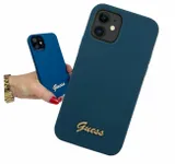 guess-metal-logo-script-iphone-12-pro-max-blue