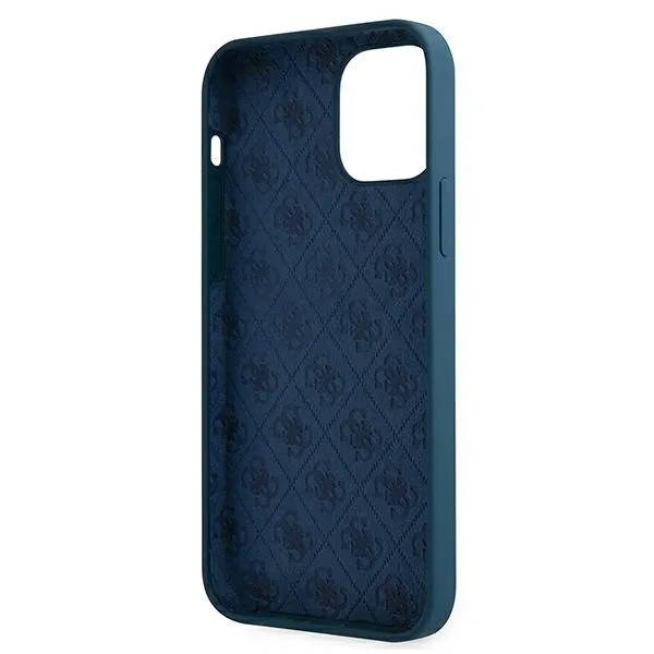guess-metal-logo-script-iphone-12-pro-max-blue