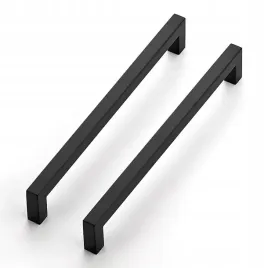 ravinte-10-czarnych-klamek-do-drzwi-kuchennych-160-mm-kwadratowy-drazek