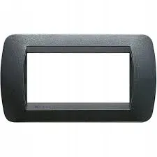 bticino-l4804pa-4-modulowa-plytka-oslona-living-ciemna-stal