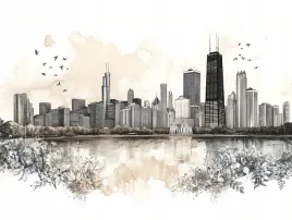 obraz-na-plotnie-canvas-miasto-panorama-chicago-willis-tower-szkic-100x75