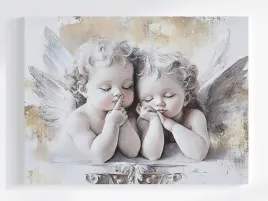 obraz-na-plotnie-canvas-portret-rzezba-aniol-cherubin-dziecko-sen-80x60