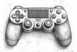 obraz-na-plotnie-canvas-grafika-szkic-pad-kontroler-gaming-konsola-60x40