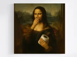 obraz-na-plotnie-canvas-grafika-mona-lisa-da-vinci-styl-toaleta-40x40