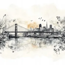 obraz-na-plotnie-canvas-miasto-panorama-san-francisco-golden-gate-40x40
