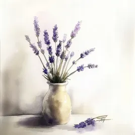 obraz-na-plotnie-canvas-dekoracja-ozdoba-kwiaty-lawenda-wazon-natura-40x40
