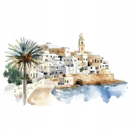 obraz-na-plotnie-canvas-architektura-miasto-izrael-tel-awiw-starowka-40x40