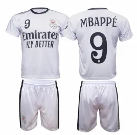 komplet-stroj-pilkarski-sportowy-bialy-real-mbappe-116cm