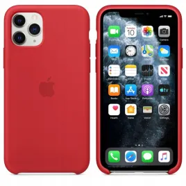 etui-iphone-11-pro-silicone-red