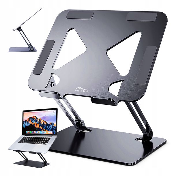 PODSTAWKA METALOWA Media-Tech regulowana do laptopa 10-17 cali stabilna