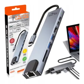 stacja-dokujaca-usb-c-media-tech-8w1-hdmi-lan-sd-microsd-100w