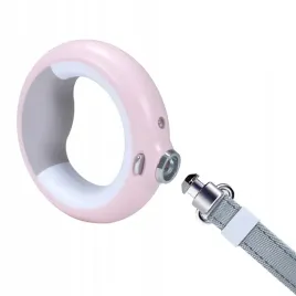 smycz-3w1-led-media-tech-z-latarka-i-dyspenserem-torebek-rozowa