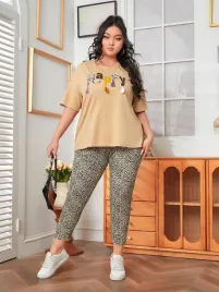 shein-komplet-pizamowy-bluzka-z-napisem-happy-spodnie-w-panterke-xl-308