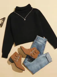 shein-czarny-krotki-sweter-golf-xs-22990