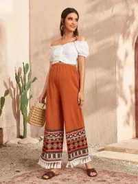 shein-pomaranczowe-spodnie-ciazowe-z-fredzlami-wzor-xl-09043