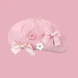 shein-rozowy-prazkowany-beret-z-ozdobnymi-kokardami-84006