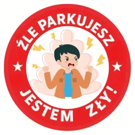 naklejki-trudnozrywalne-karny-karniak-7cm-x100-zle-parkujesz